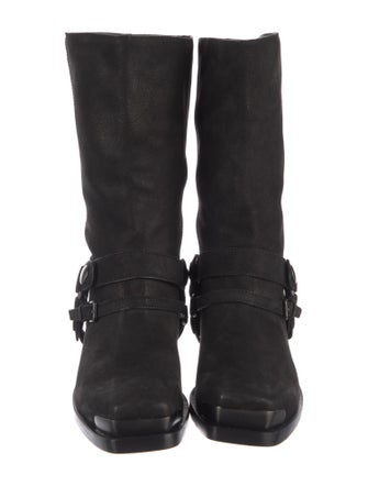 Miu Miu Suede Moto Boots