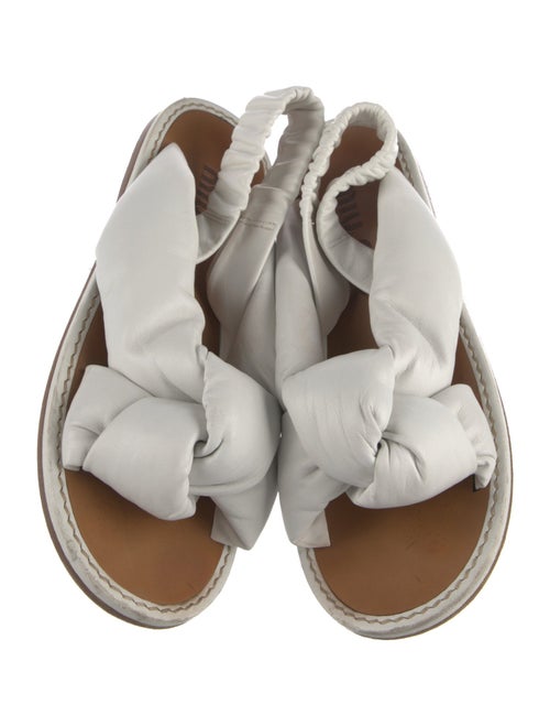 Miu Miu Leather Slides