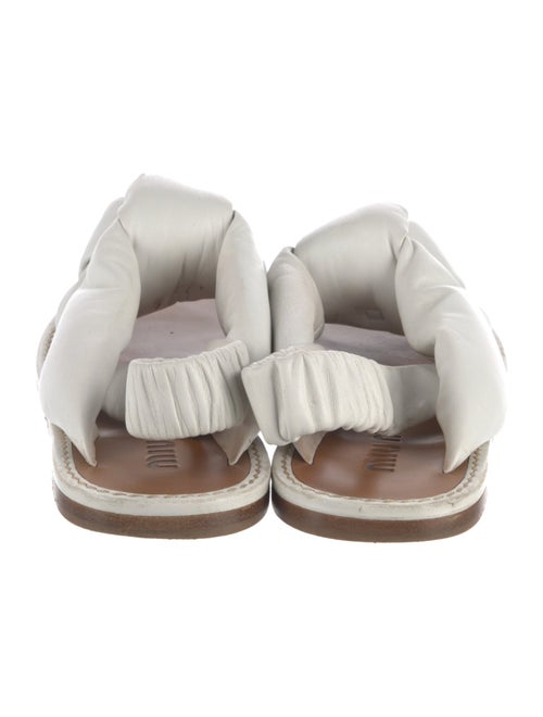 Miu Miu Leather Slides