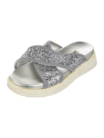 Miu Miu Glitter Slides