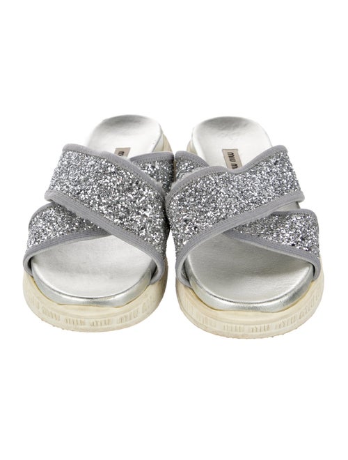 Miu Miu Glitter Slides
