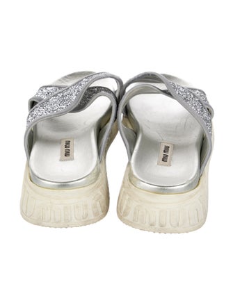 Miu Miu Glitter Slides