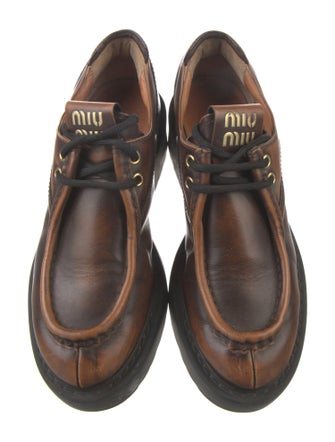 Miu Miu Leather Oxfords