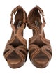 Miu Miu Leather Slingback Sandals