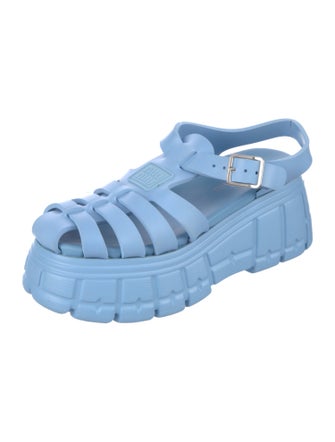 Miu Miu Rubber Gladiator Sandals