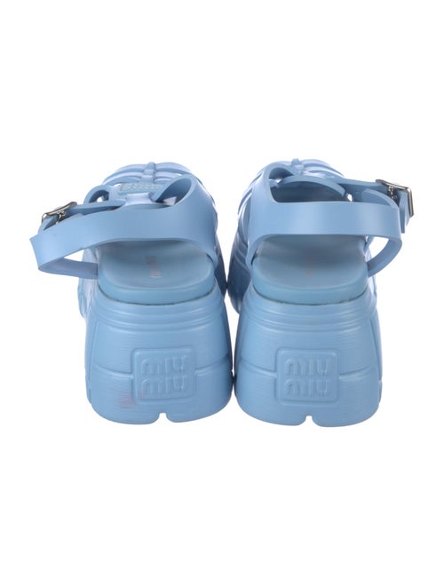 Miu Miu Rubber Gladiator Sandals
