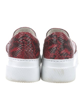 Miu Miu Leather Animal Print Loafers