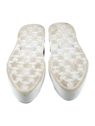 Miu Miu Leather Animal Print Loafers