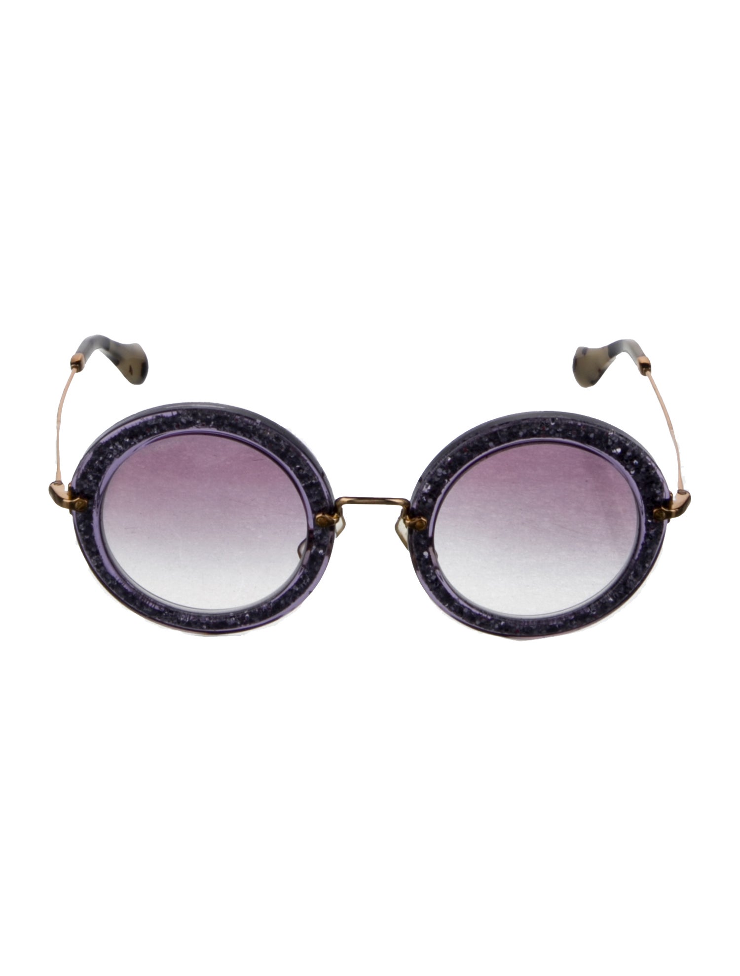 Miu Miu Round Tinted Sunglasses
