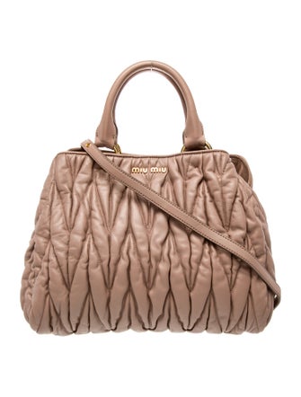 Miu Miu Leather Matelasse