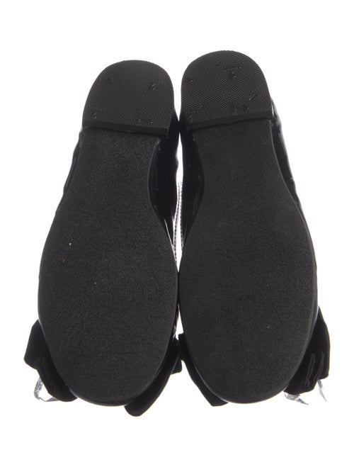 Miu Miu Patent Leather Bow Accents Flats