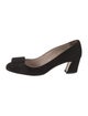 Miu Miu Suede Bow Accents Pumps