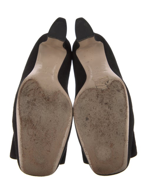 Miu Miu Suede Bow Accents Pumps