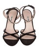 Miu Miu Satin Crystal Embellishments Sandals