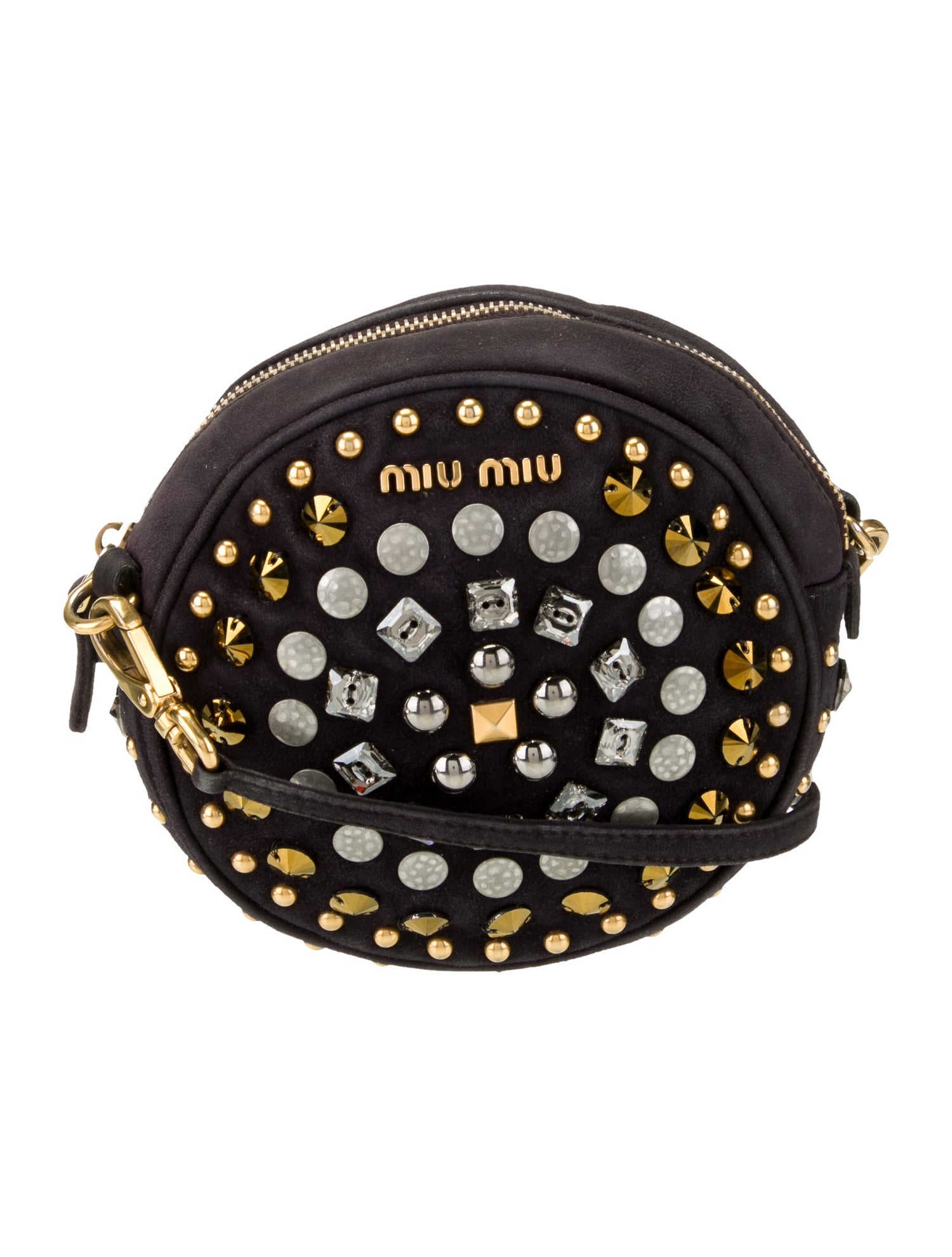 Miu Miu Suede Crossbody Bag