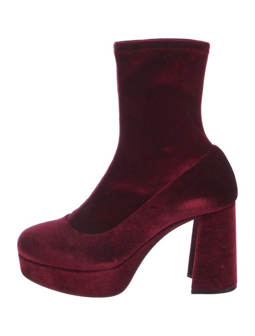 Miu Miu Velvet Sock Boots