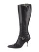 Miu Miu Leather Riding Boots