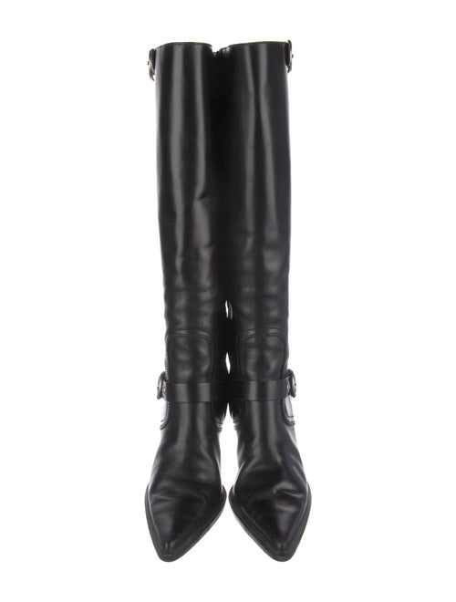 Miu Miu Leather Riding Boots