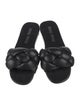 Miu Miu Leather Braided Accents Slides
