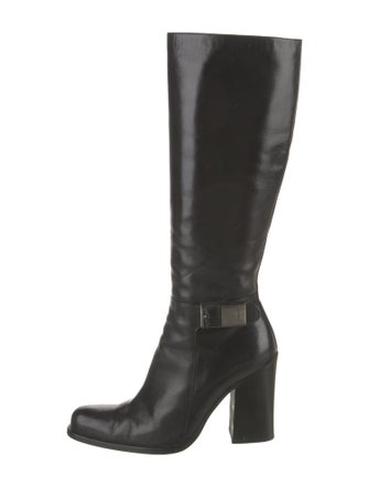 Miu Miu Leather Riding Boots