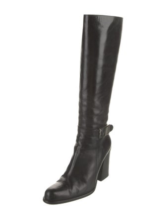 Miu Miu Leather Riding Boots