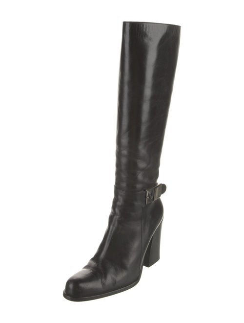 Miu Miu Leather Riding Boots