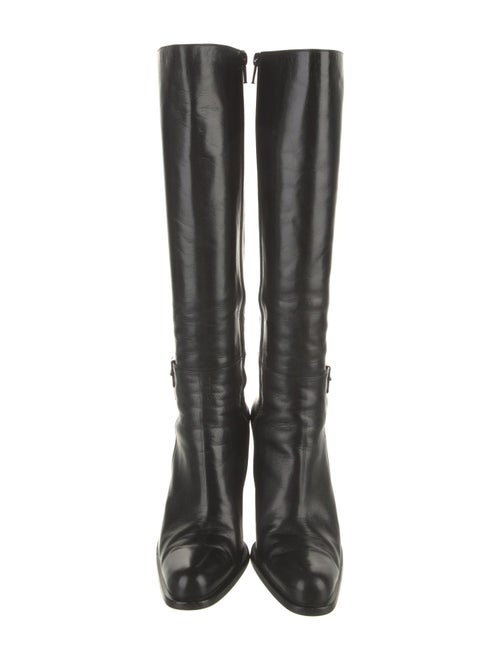 Miu Miu Leather Riding Boots