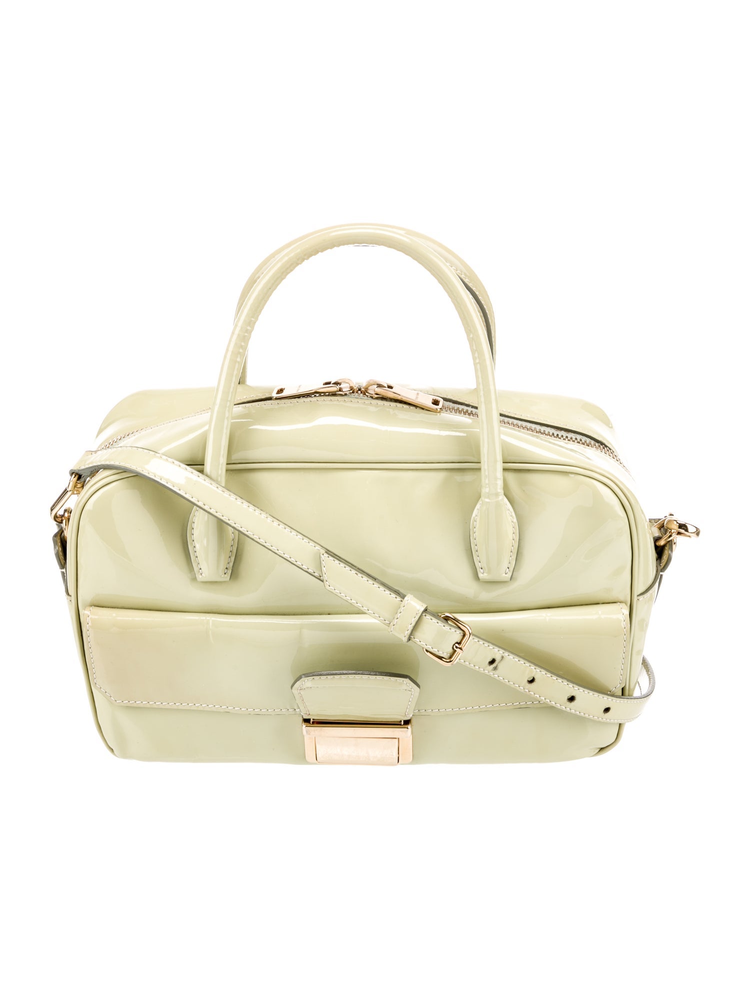 Miu Miu Patent Leather Top Handle Bag