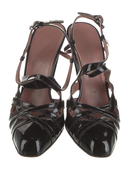 Miu Miu Patent Leather T-Strap Pumps