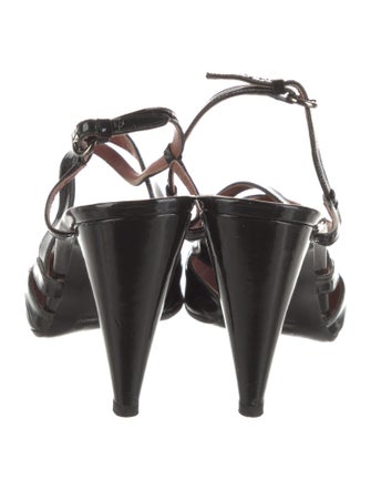 Miu Miu Patent Leather T-Strap Pumps