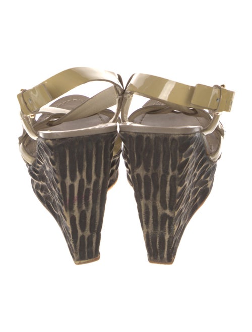 Miu Miu Patent Leather Slingback Sandals