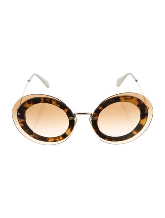 Miu Miu SMU 10R Round Sunglasses