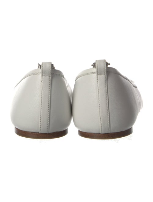 Miu Miu Leather Crystal Embellishments Ballet Flats