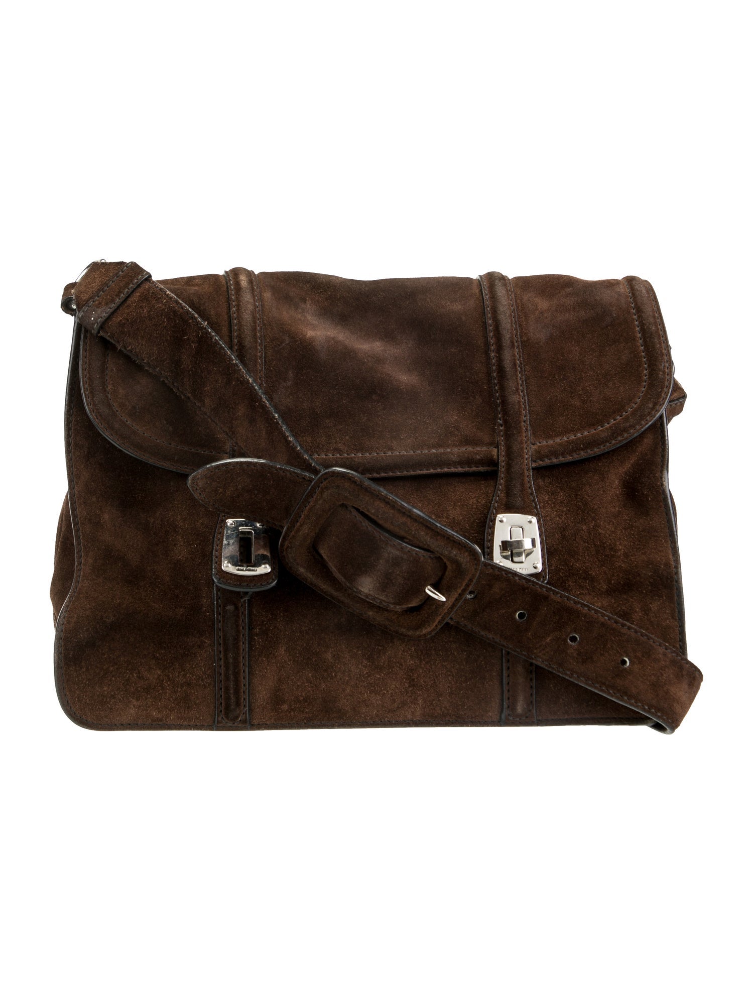 Miu Miu Suede Messenger Bag