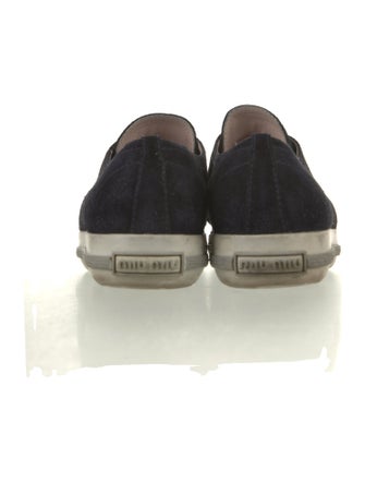 Miu Miu Suede Studded Accents Sneakers