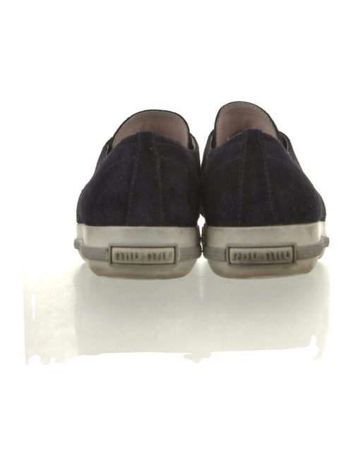 Miu Miu Suede Studded Accents Sneakers