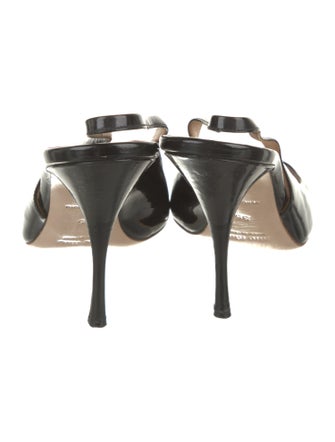 Miu Miu Patent Leather Slingback Pumps