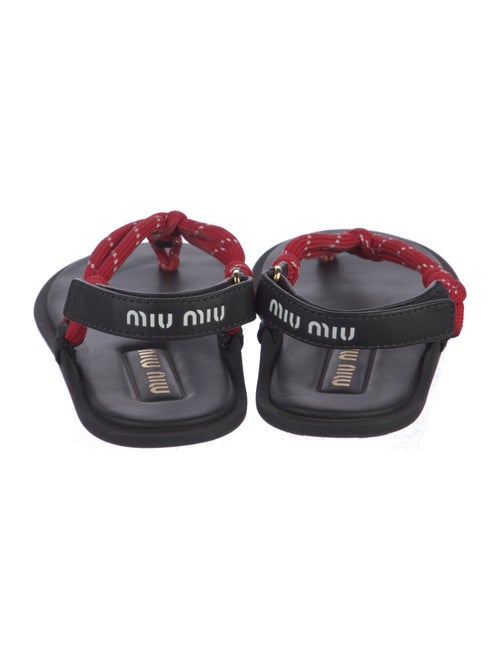 Miu Miu Leather Slingback Sandals