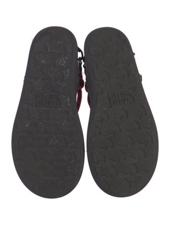 Miu Miu Leather Slingback Sandals