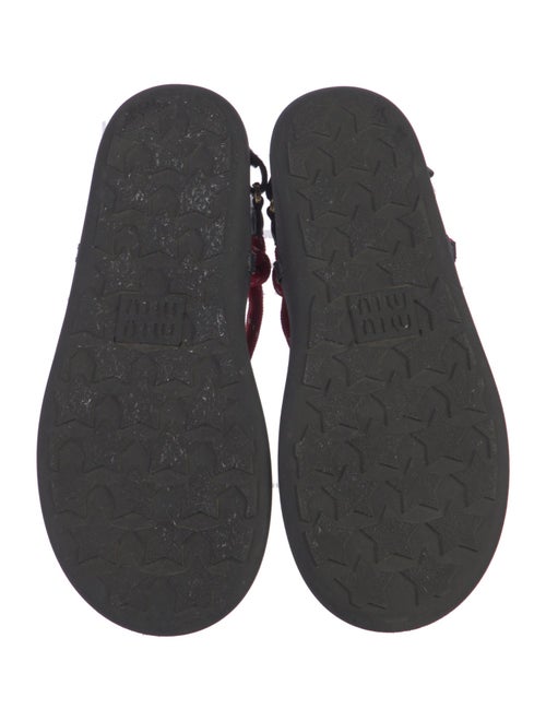 Miu Miu Leather Slingback Sandals