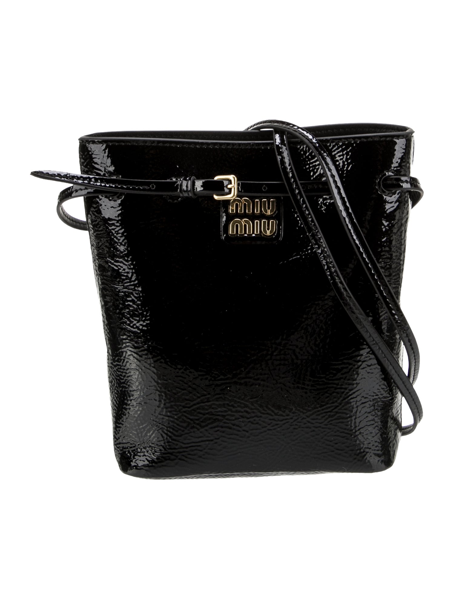 Miu Miu Patent Leather Bucket Bag