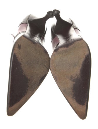 Miu Miu Leather Colorblock Pattern Pumps