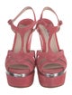 Miu Miu Suede T-Strap Sandals