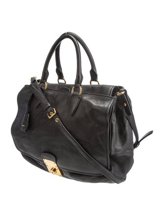 Miu Miu Leather Top Handle Bag