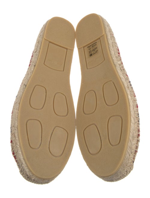 Miu Miu Patterned Crystal Embellishments Espadrilles