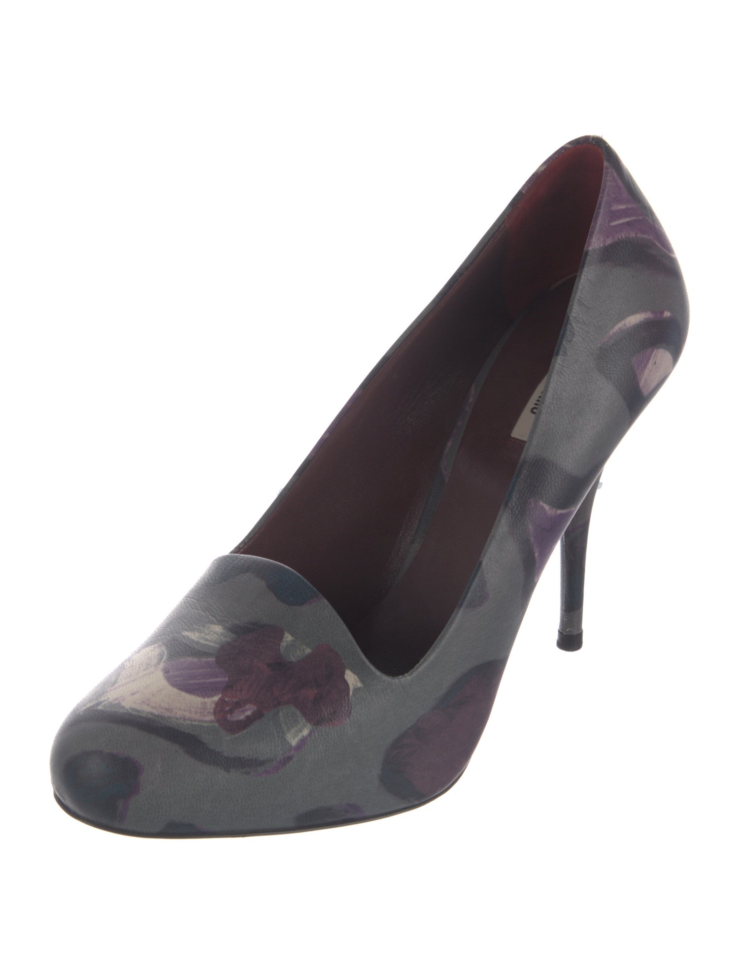 Miu Miu Leather Printed Pumps