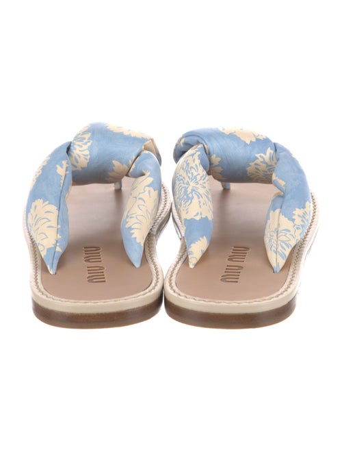 Miu Miu Floral Print Slides