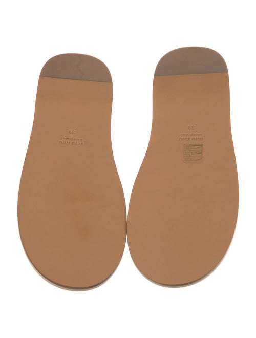 Miu Miu Floral Print Slides