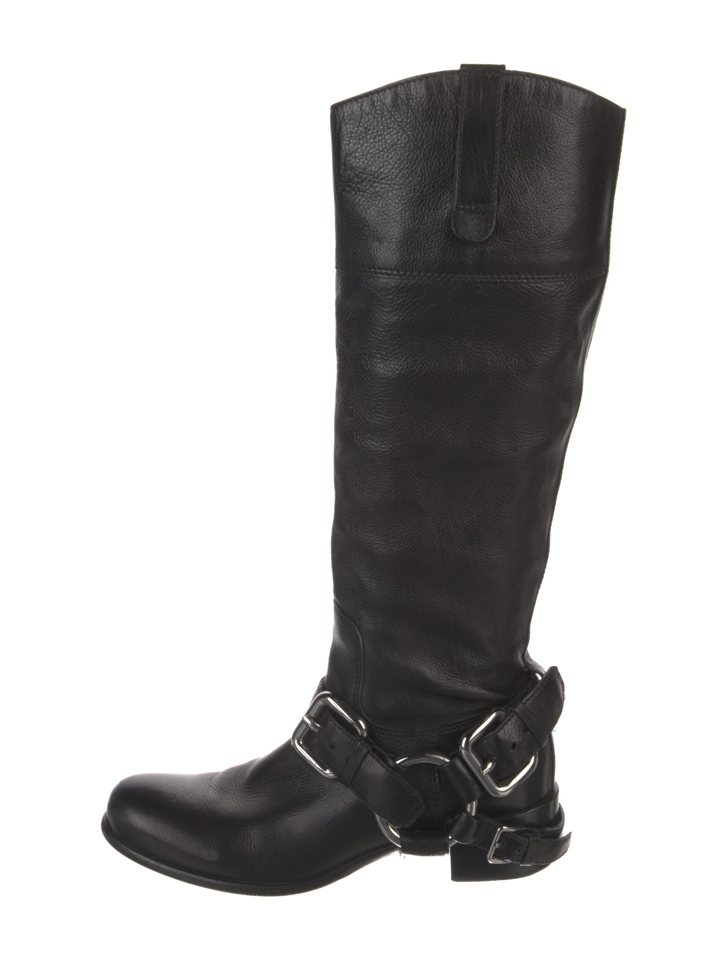 Miu Miu Leather Riding Boots