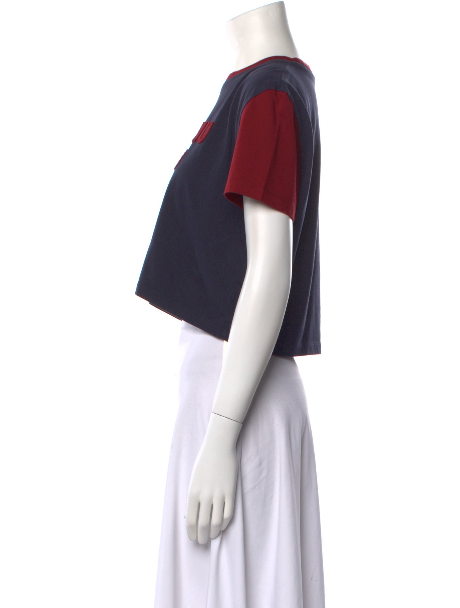 Miu Miu 2022 Graphic Print Crop Top